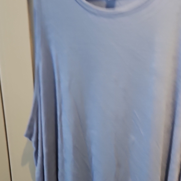 #154 Old Navy Light Blue Tank Top Sz. 4X - Picture 4 of 6